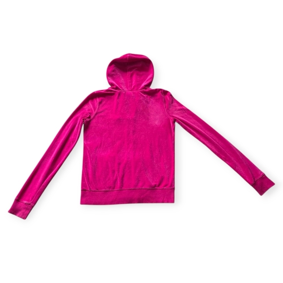 PINK Victoria Secret Velour Zip Hoodie, Pink, Size Small - Picture 4 of 9